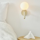 Nuura Miira Wall Light Brass/Opal White