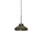 Rubn Bolero LED Pendant Light Umbra Grey Steel Small