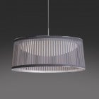 Pablo Solis Drum LED Pendant Light 24 Silver