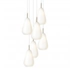 Nuura Anoli 6 Chandelier Opal White