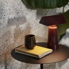 &Tradition Caret Portable Table Lamp Dark Burgundy