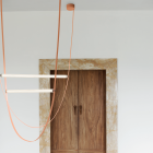 Flos Wireline LED Suspension Pink