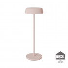 Diesel Living with Lodes Rod LED Portable Table Lamp Soft Pink