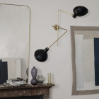 Astep VV Cinquanta Twin Wall Light Black/Brass