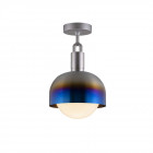 Buster + Punch Forked Globe & Shade Ceiling Light (Medium - Burnt Steel Opal)