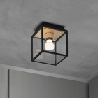 Brass Buster + Punch Caged Wet Ceiling Light