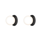 Nuura Liila 1 Wall Light - Black - Two Pack