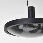 Close Up of Black Brokis Convex LED Pendant