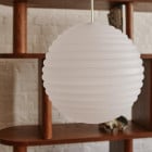 Tom Dixon Press Frosted Pendant - beside shelf