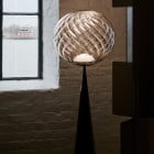 Tom Dixon Whirl Fat Cone Floor Lamp Silver in Situ