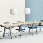 HAY Nelson Roll Bubble Pendant Pairs in Meeting Room