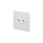 Buster and Punch 2G Modular Toggle Switch - Linear, White