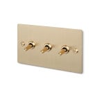 Buster + Punch 3G Toggle Switch Linear Brass