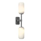 Astro Tacoma Twin Reed Wall Light Polished Chrome Reed White