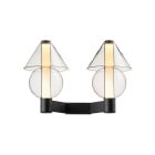 Marset Fragile A2 Wall Light Black - Cone and Sphere