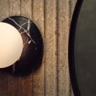 J. Adams & Co Orbit Wall Light Black Close up