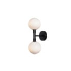 SkLO Stem 2x Wall / Ceiling Light White - Dark Oxidized (on)