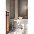 Kartell Charles Ghost Stool Small crystal