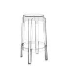 Kartell Charles Ghost Stool - Medium, Transparent 