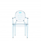 Kartell Kids Lou Lou Ghost Chair  Blue Prince