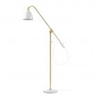 Bestlite BL4 Floor Lamp Brass Base / Soft White Semi Matt Shade