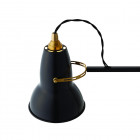 Anglepoise Original 1227 Brass Lamp with Wall Bracket Jet Black