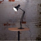 Anglepoise Type 75 Desk Lamp Jet Black on Side Table
