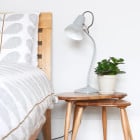 Anglepoise Original 1227 Mini Table Lamp Linen White by Bedside