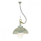 Original BTC Shipyard Pendant Galvanised Silver Frosted Glass