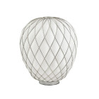 Fontana Arte Pinecone Table Lamp Large White Chrome