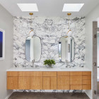 Lee Broom Mini Crescent Pendants in Bathroom