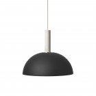 ferm LIVING Collect Pendant Dome High Light Grey Socket with Black Shade