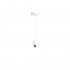 Petite Friture LED Cherry Pendant Extra Small White & Gold