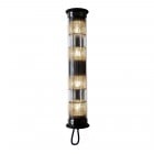 DCW éditions In The Tube 120-700 Wall Light Silver Diffusers / Silver Reflector / Black Stoppers