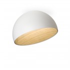 Vibia Duo Dome LED Ceiling Light Large Angled White