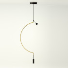 Axolight Liaison 1 LED Suspension Light M Gold/Black