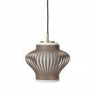 Warm Nordic Opal Lamella Pendant Light Hazel Brown