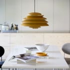 Verpan Hive Pendant Yellow in Kitchen
