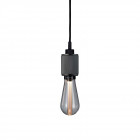Buster + Punch Heavy Metal Pendant - Gunmetal with Crystal Bulb