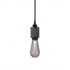 Buster + Punch Heavy Metal Pendant - Gunmetal with Crystal Bulb