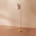 Warm Nordic Fringe Floor Lamp Pale Rose