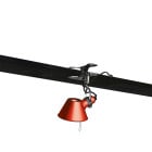 Artemide Tolomeo Pinza Clip-on Light Micro Red