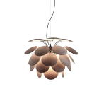 Marset Discoco Pendant Light Wood and Chrome