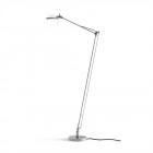 Luceplan Berenice Floor Lamp in Aluminium with a White Diffuser