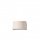 Santa & Cole GT6 Pendant White Linen with Black Cable