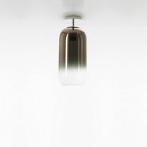 Artemide Gople Mini Ceiling Light Bronze Shade / Silver Base