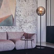 Artemide Vitruvio Floor Lamp Black in Living Room