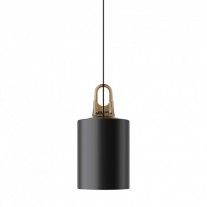 Lodes JIM Cylinder Pendant Honey Hook/Matte Black 9005 Diffuser