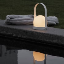 White Audo Copenhagen Carrie Portable Outdoor LED Lamp
