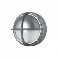 Louis Poulsen Skot Outdoor LED Wall/Ceiling Light Aluminium Half Shaded Clear